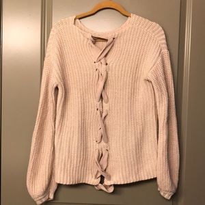 Cross Cross open back warm sweater